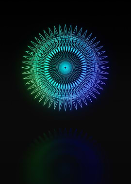 Neon Glyph Mandala Rune