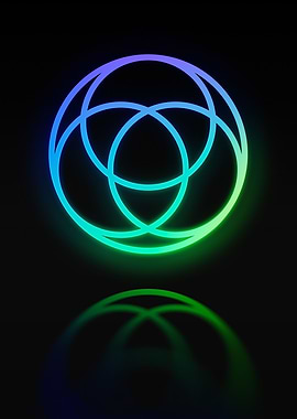Neon Geometric Glyph Rune