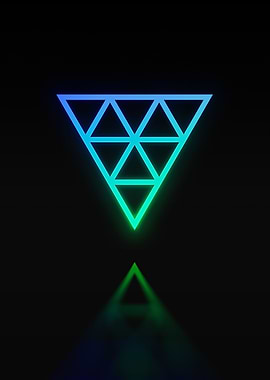Neon Geometric Glyph Rune