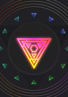 Neon Glyph Mandala Rune