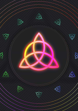 Neon Geometric Glyph Rune