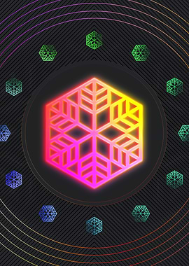 Neon Glyph Mandala Rune