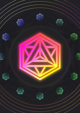 Neon Glyph Mandala Rune