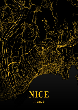 Nice City Map France