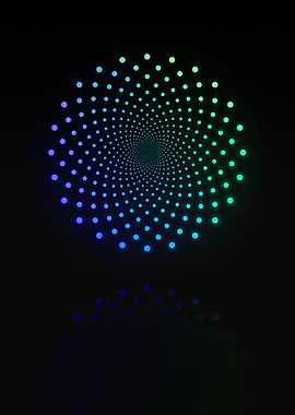 Neon Geometric Glyph Rune