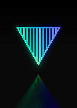 Neon Geometric Glyph Rune