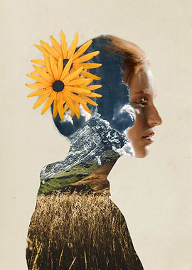 Double Exposure Girl