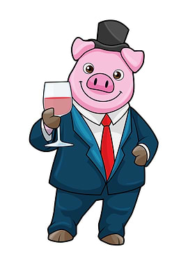 Pig Wedding Groom