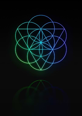 Neon Glyph Mandala Rune