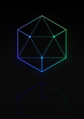Neon Geometric Glyph Rune