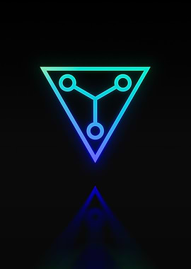 Neon Glyphs Mandala Rune