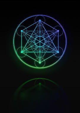 Neon Glyph Mandala Rune