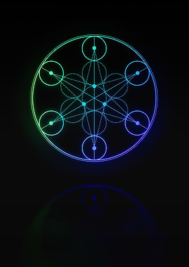 Neon Glyph Mandala Rune