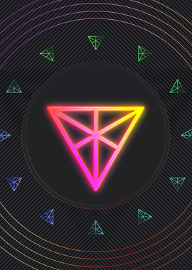 Neon Geometric Glyph Rune