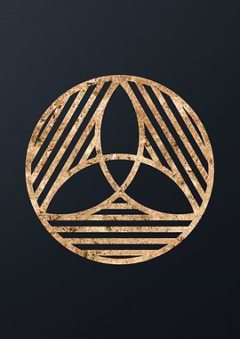 Gold Glyphs Mandalas Rune