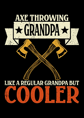 Axe Throwing Grandpa