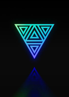 Neon Glyphs Mandala Rune