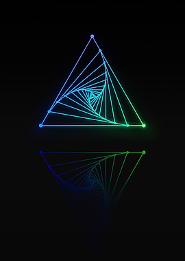 Neon Geometric Glyph Rune