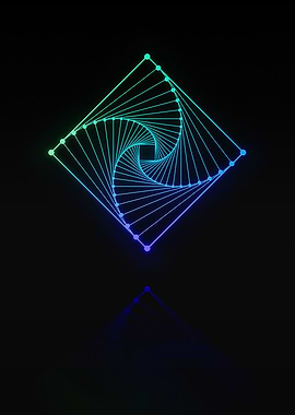 Neon Geometric Glyph Rune