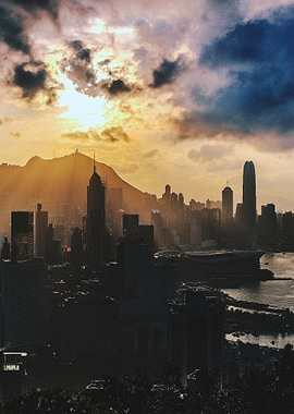 New york sea sunset
