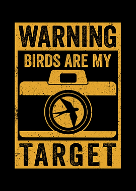 Bird Watcher Warning Birds
