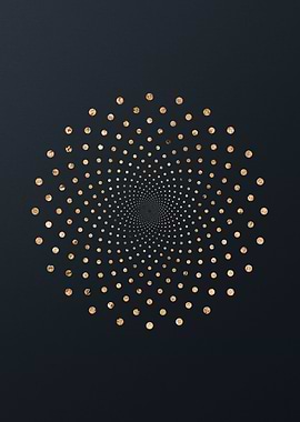 Gold Geometric Glyph Rune