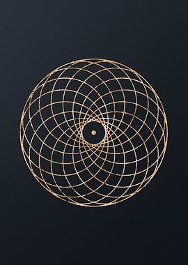 Gold Glyphs Mandalas Rune