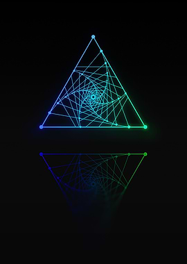 Neon Geometric Glyph Rune