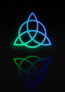 Neon Geometric Glyph Rune