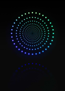 Neon Geometric Glyph Rune