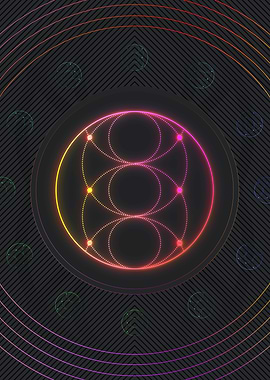 Neon Glyph Mandala Rune