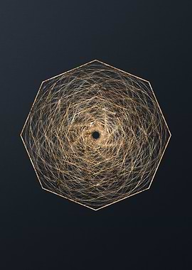 Gold Glyphs Mandalas Rune