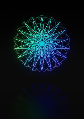 Neon Glyph Mandala Rune