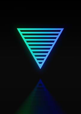 Neon Geometric Glyph Rune