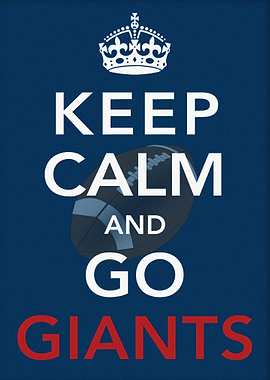 Keep Calm Prints Giants