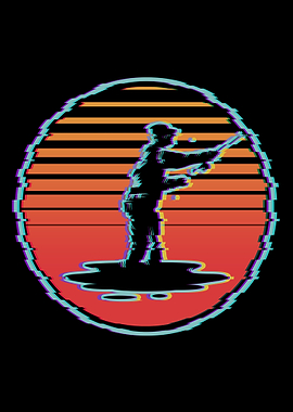 Retro Fishing Fisherman