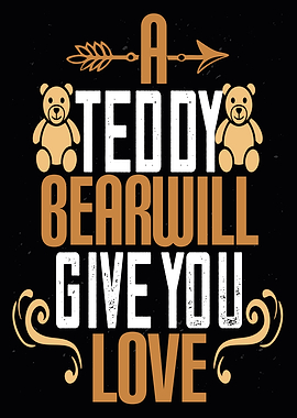 Cute Teddy Poster Displate
