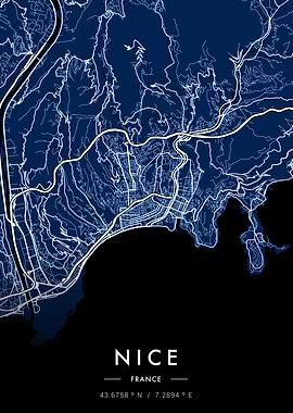 Nice City Map Blueprint