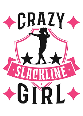 Crazy Slackline Girl