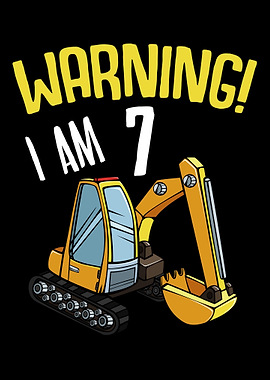 Truck 7th Birthday Boy