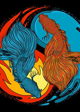 Ying Yang Fish Balance