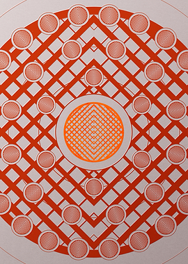 Red Orange Sacred Geometry