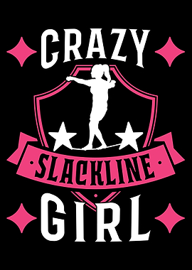 Crazy Slackline Girl