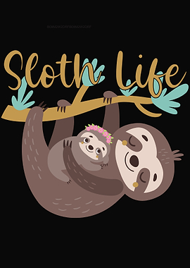 Funny Lazy Sloth