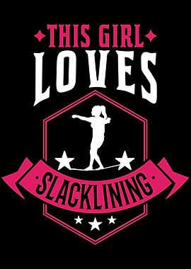 Slackline Girl Slacklining