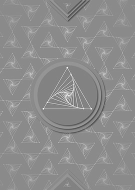 Gray Geometric Glyph Rune