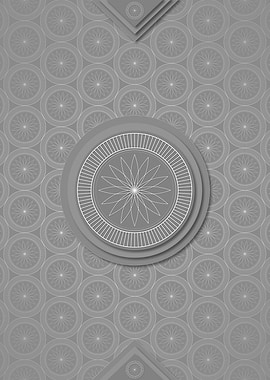 Gray Sacred Geometry Glyph
