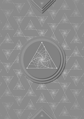 Gray White Glyph Pattern