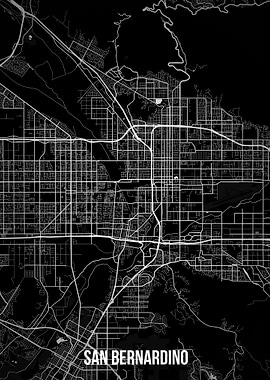 San Bernardino dark map