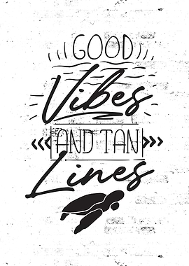 Beach Turtle Vibes WallArt